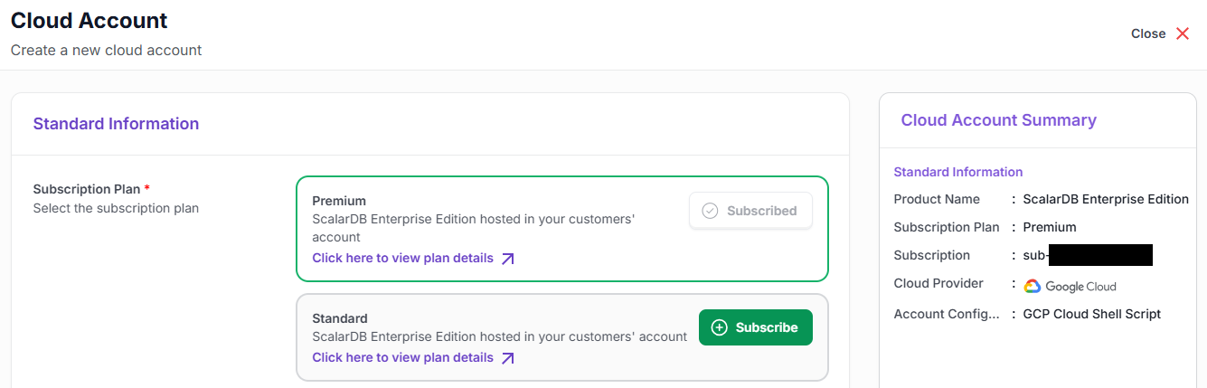 Grayed out subscribe button